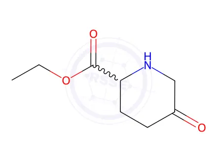 Chemical structure of ethyl (S)-5-oxopiperidine-2-carboxylate