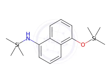 Chemical structure of N-(Trimethylsilyl)-5-[(trimethylsilyl)oxy]-1-naphthalenamine