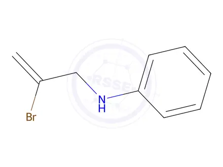 Chemical structure of N-(2-Bromo-2-propenyl)aniline