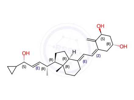 Chemical structure of Calcipotriol (Calcipotriene)