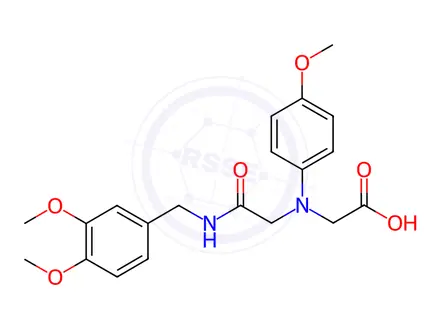 Chemical structure of [{2-[(3,4-Dimethoxybenzyl)amino]-2-oxoethyl}-(4-methoxyphenyl)amino]acetic acid