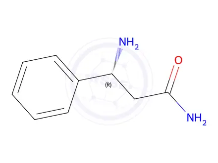 Chemical structure of (R)-3-amino-3-phenylpropanamide