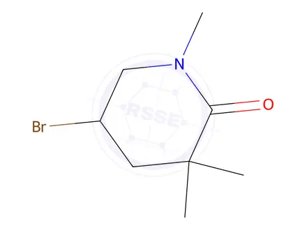 Chemical structure of 5-Bromo-1,3,3-trimethylpiperidin-2-one