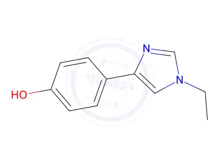 Chemical structure of 4-(1-ethyl-1H-imidazol-4-yl)phenol