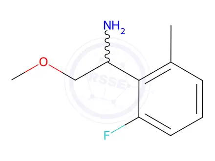 Chemical structure of 1-(2-fluoro-6-methylphenyl)-2-methoxyethanamine