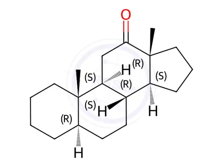 Chemical structure of 5α-Androstan-12-one