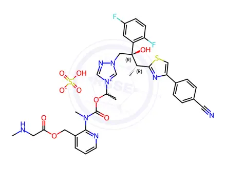 Chemical structure of Isavuconazole Sulfate