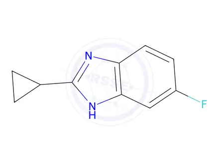 Chemical structure of 2-Cyclopropyl-6-fluoro-1H-benzo[d]imidazole