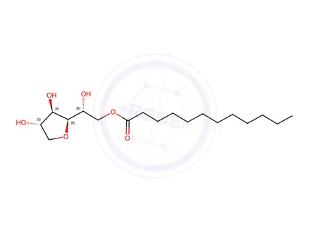 Chemical structure of 1,4-anhydro-D-glucitol 6-dodecanoate