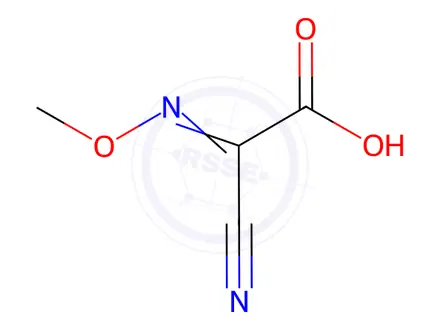 Chemical structure of 2-Cyano-2-(methoxyimino)acetic Acid