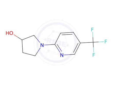 Chemical structure of 1-(5-(trifluoromethyl)pyridin-2-yl)pyrrolidin-3-ol