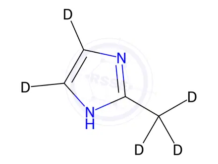 Chemical structure of 2-Methylimidazole-d5