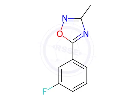 Chemical structure of 5-(3-Fluorophenyl)-3-methyl-1,2,4-oxadiazole