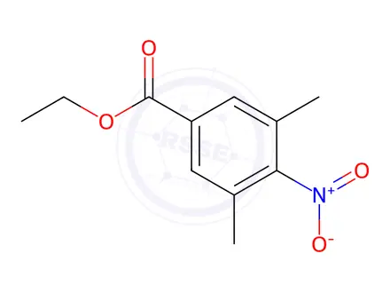 Chemical structure of Ethyl 3,5-dimethyl-4-nitrobenzoate