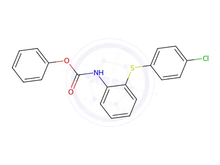 Chemical structure of N-[2-[(4-chlorophenyl)thio]phenyl]-carbamic Acid Phenyl Ester