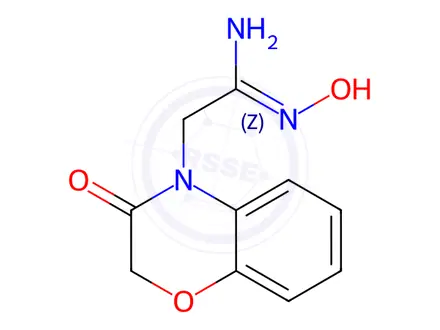 Chemical structure of N-Hydroxy-2-(3-oxo-2,3-dihydro-4H-1,4-benzoxazin-4-yl)ethanimidamide