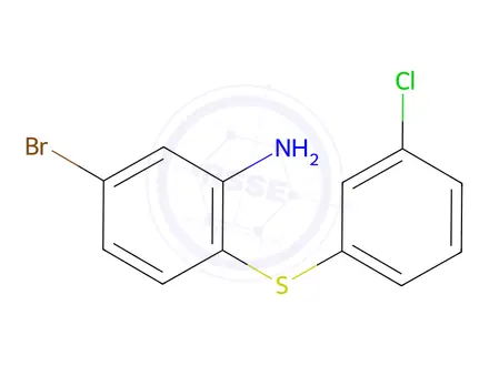 Chemical structure of 5-BroMo-2-(3-broMo-phenylsulfanyl)-phenylaMine