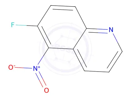 Chemical structure of 6-Fluoro-5-nitroquinoline