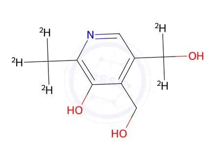 Chemical structure of Pyridoxine D5 Hydrochloride