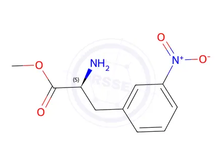 Chemical structure of (S)-(3-Nitro-phenyl)glycine Methyl Ester Hydrochloride