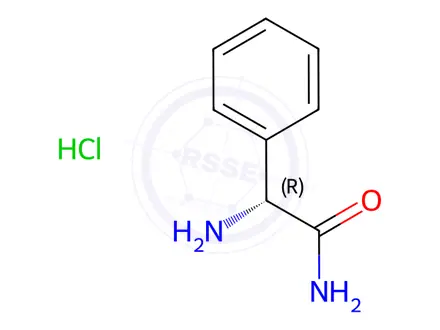 Chemical structure of D-Phenylglycinamide Hydrochloride
