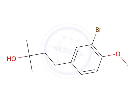 Chemical structure of 4-(3-Bromo-4-methoxyphenyl)-2-methylbutan-2-ol
