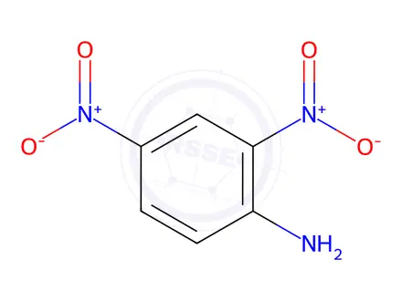 Chemical structure of 2,4-Dinitroaniline