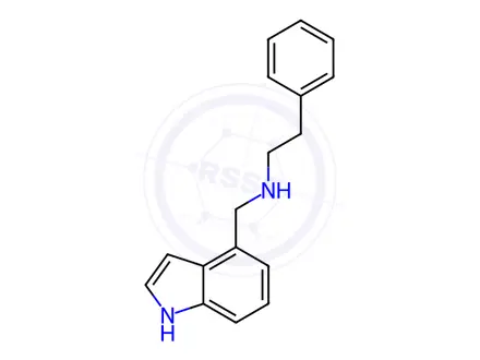 Chemical structure of N-((1H-indol-4-yl)methyl)-2-phenylethan-1-amine