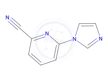 Chemical structure of 6-(1H-imidazol-1-yl)pyridine-2-carbonitrile