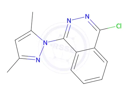 Chemical structure of 1-Chloro-4-(3,5-dimethyl-pyrazol-1-yl)-phthalazine