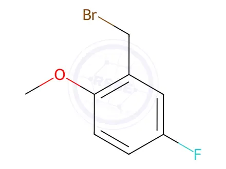 Chemical structure of 5-Fluoro-2-methoxybenzyl bromide