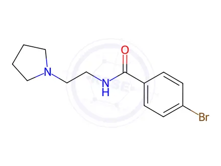 Chemical structure of 4-Bromo-N-(2-pyrrolidin-1-yl-ethyl)-benzamide