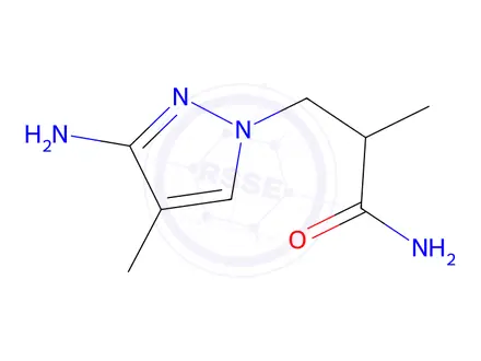 Chemical structure of 3-(3-Amino-4-methyl-1h-pyrazol-1-yl)-2-methylpropanamide