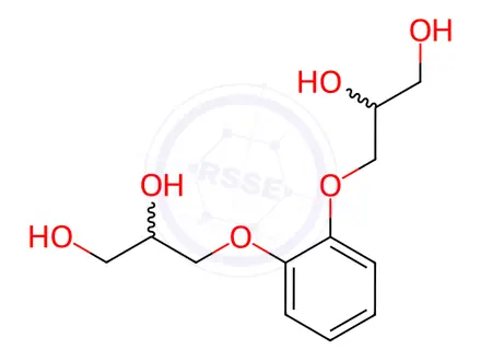Chemical structure of 3,3'-(1,2-phenylenebis(oxy))bis(propane-1,2-diol)