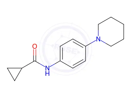 Chemical structure of n-(4-(Piperidin-1-yl)phenyl)cyclopropanecarboxamide