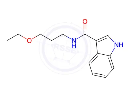 Chemical structure of n-(3-Ethoxypropyl)-1h-indole-3-carboxamide