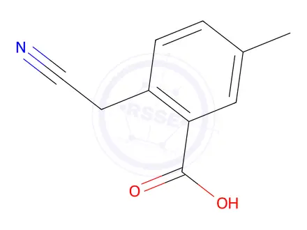 Chemical structure of 2-Cyanomethyl-5-methylbenzoic acid