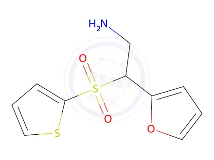 Chemical structure of 2-(Furan-2-yl)-2-(thiophen-2-ylsulfonyl)ethan-1-amine