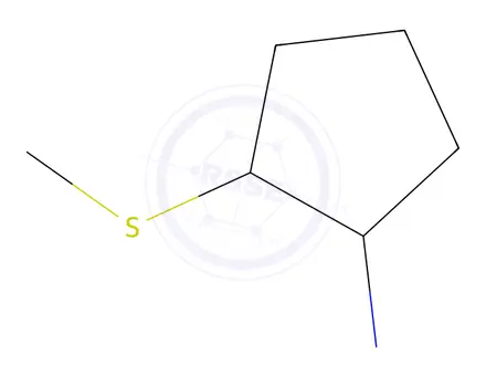 Chemical structure of rel-(1R,2R)-2-(Methylthio)cyclopentanamine