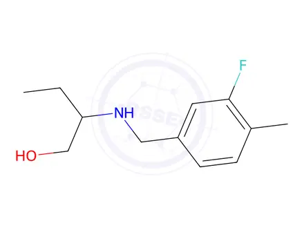 Chemical structure of 2-((3-Fluoro-4-methylbenzyl)amino)butan-1-ol