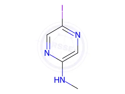 Chemical structure of (5-Iodo-pyrazin-2-yl)-methyl-amine