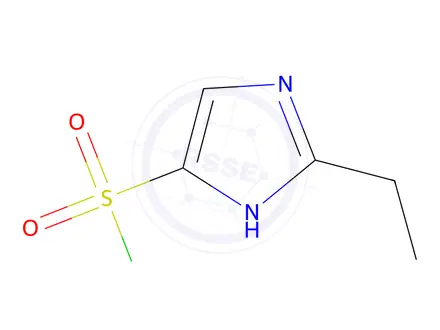 Chemical structure of 2-ethyl-1H-imidazole-4-sulfonyl chloride