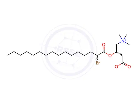 Chemical structure of 2-bromopalmitoylcarnitine