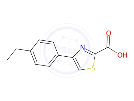 Chemical structure of 4-(4-Ethylphenyl)thiazole-2-carboxylic acid