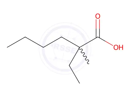 Chemical structure of 2-ETHYL-2-METHYLCAPROIC ACID