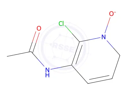 Chemical structure of Acetamide, N-(2-chloro-1-oxido-3-pyridinyl)-
