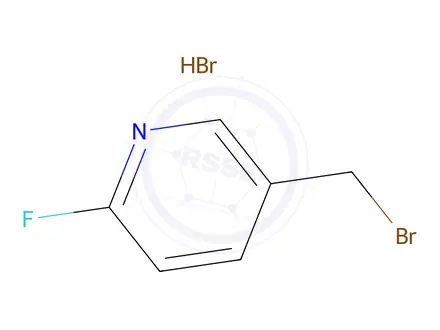 Chemical structure of 5-(Bromomethyl)-2-fluoropyridine hydrobromide
