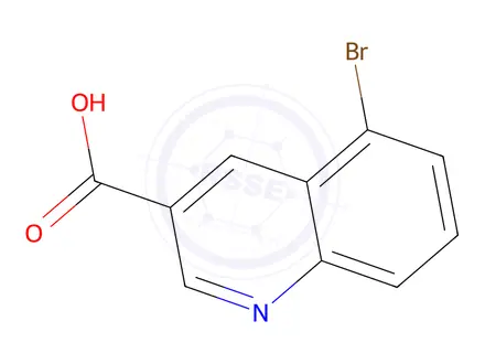 Chemical structure of 5-bromoquinoline-3-carboxylic acid