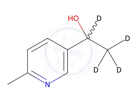 Chemical structure of 1-(6-Methyl-3-pyridinyl)ethanol-d4