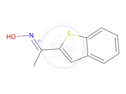 Chemical structure of 1-(Benzo[b]thiophen-2-yl)ethanone oxime